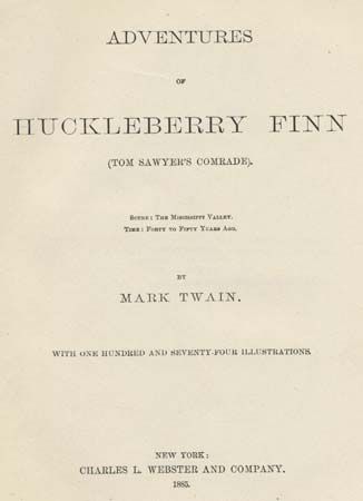 Twain, Mark: The Adventures of Huckleberry Finn