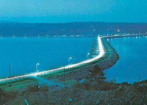 causeway linking Cape Breton Island with the mainland