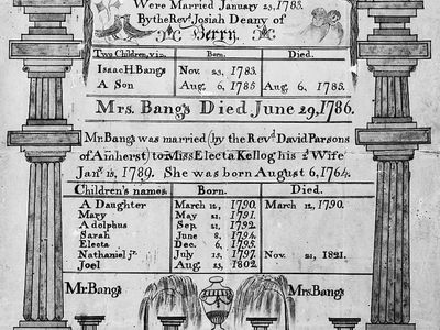 18th-century family register