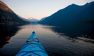 Kayak on Hozomeen Lake