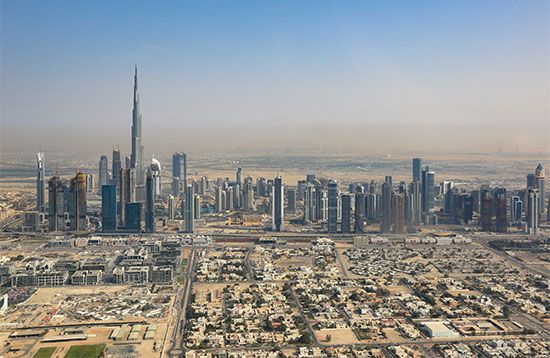 skyline of Dubai