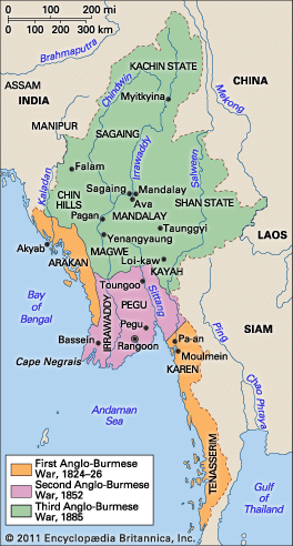 British territorial acquisitions in Burma