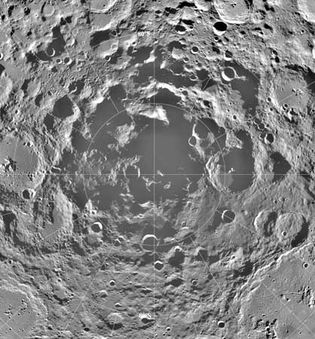 Moon's south polar region