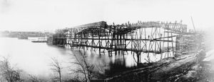 Union engineers on Tennessee River, 1863