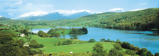 Esthwaite Water in the Lake District, England