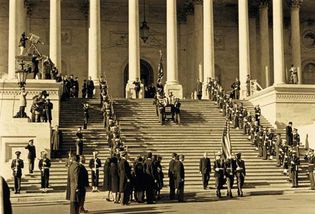 John F. Kennedy: pallbearers at U.S. Capitol