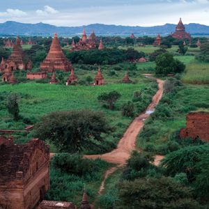 Remains of Buddhist memorials and shrines