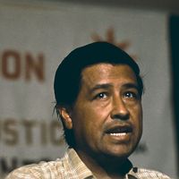 Cesar Chavez speaking in 1972. National Farm Workers Association. United Farm Workers of America. Labor leader. Activist.