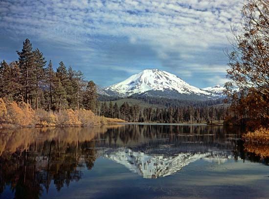 Lassen Peak in Lassen Volcanic National Park, California