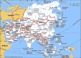 Map of Asia