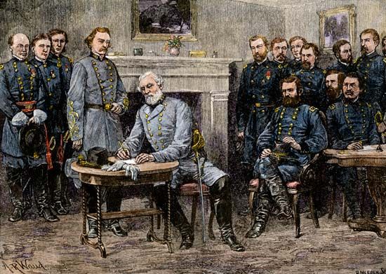 American Civil
War: Surrender at Appomattox