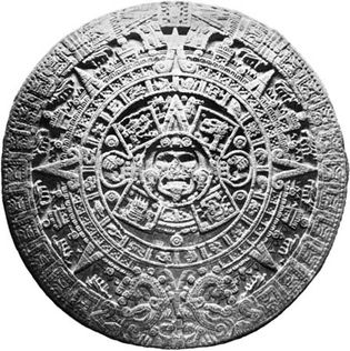 Aztec calendar stone