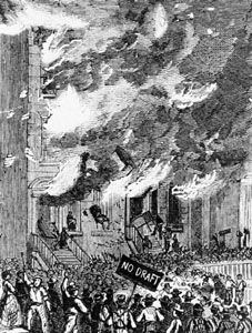 rioting on Lexington Avenue in New York City