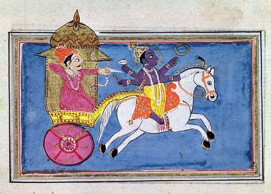 Krishna and Arjuna