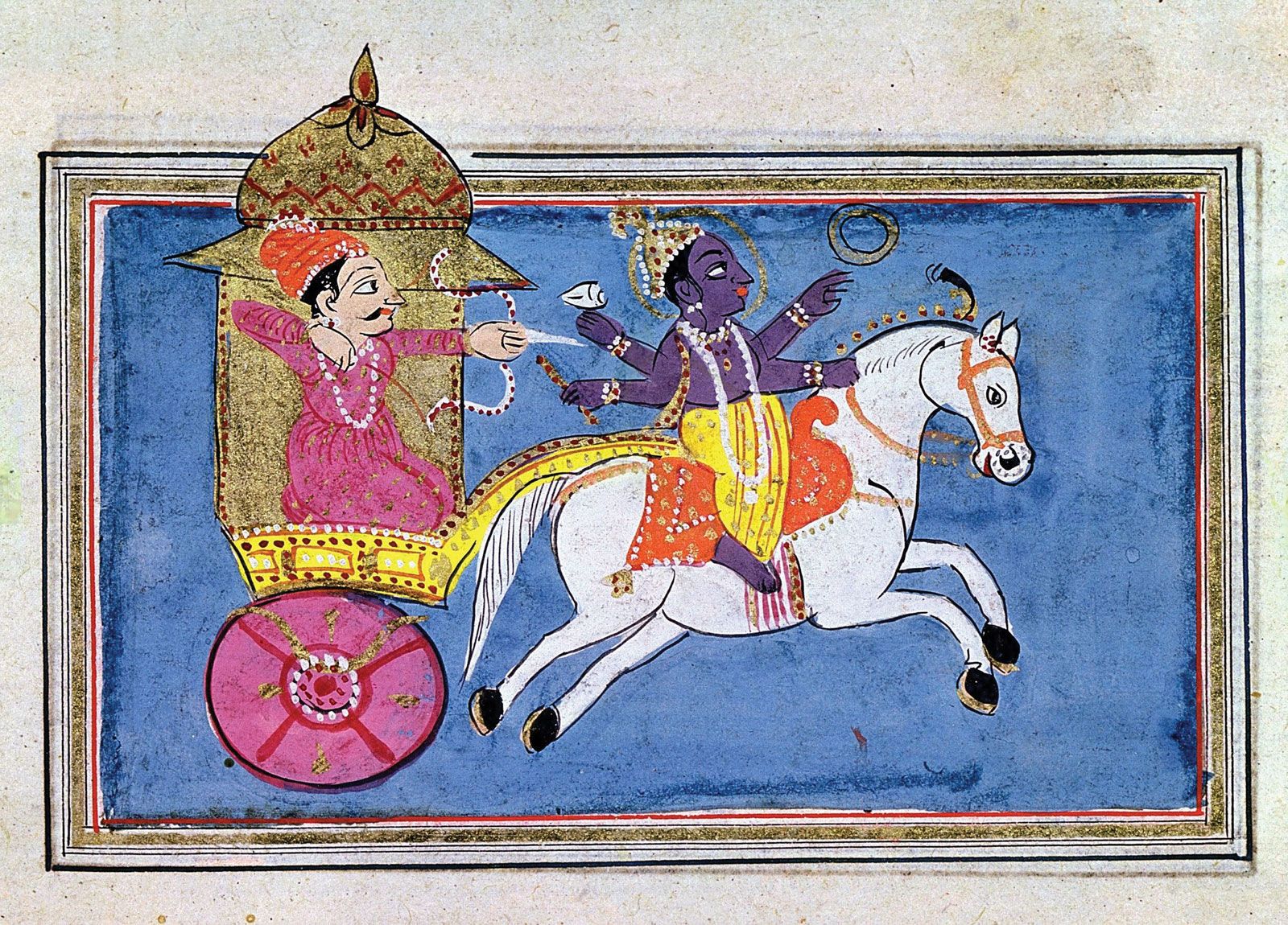 Krishna and Arjuna