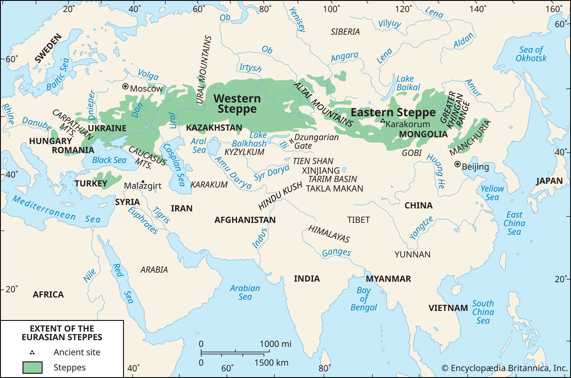 Eurasian steppes