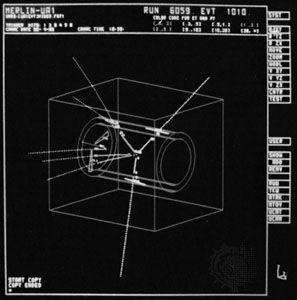 proton-antiproton collision