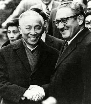 Henry Kissinger and Le Duc Tho