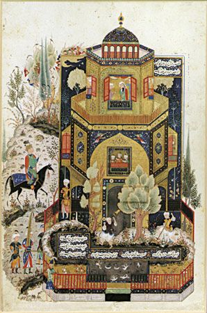 Neẓāmī: Khamseh illustration