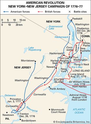 New York–New Jersey campaign during the American Revolution