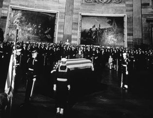 John F. Kennedy lying in state