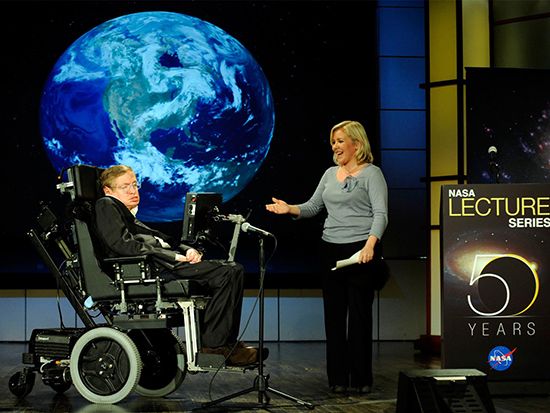 Stephen Hawking and his daughter, Lucy