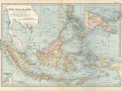 historical map of the Dutch East Indies