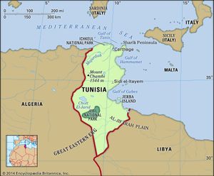 Physical features of Tunisia