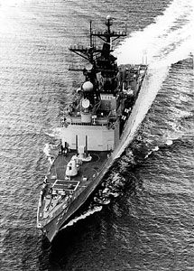 USS Callaghan, guided missile destroyer of the Kidd class