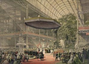 Queen Victoria at the Crystal Palace