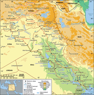 Tigris and Euphrates river basin