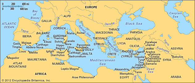 Phoenician colonization in the Mediterranean