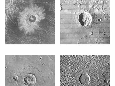 four impact craters