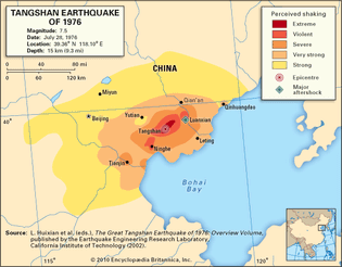 Tangshan earthquake of 1976