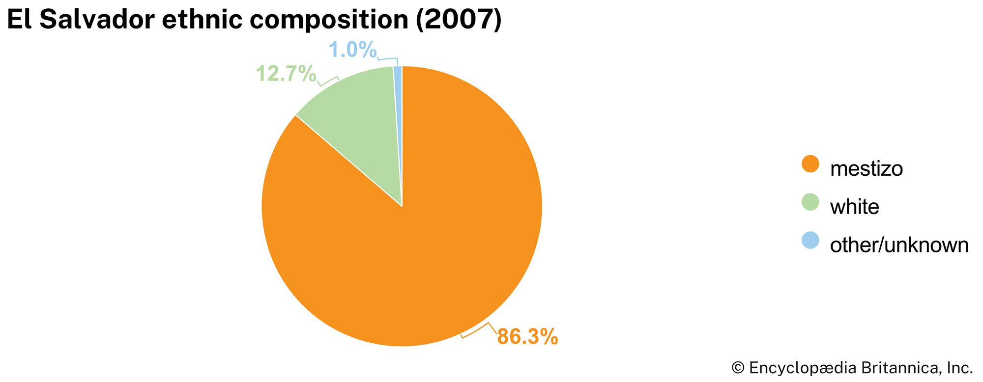 El Salvador: Ethnic composition