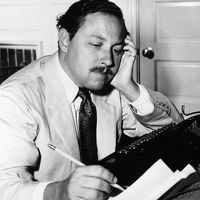 American playwright Tennessee Williams, 1955.