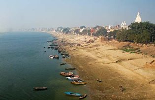 Varanasi, India: Ganges river