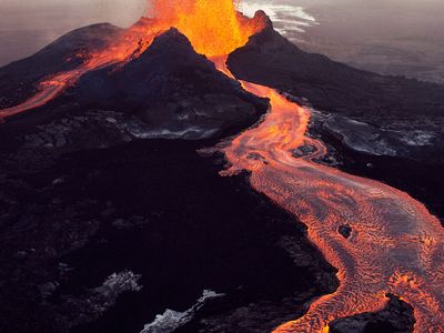 volcanic eruption in Hawaii