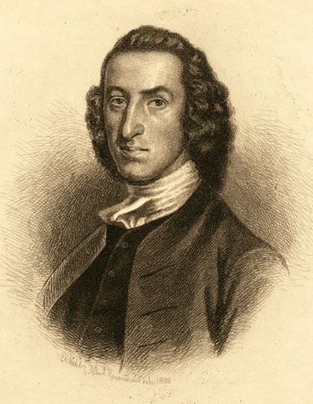 William Livingston, etching by A. Rosenthal, 1888, after a painting by an unknown artist