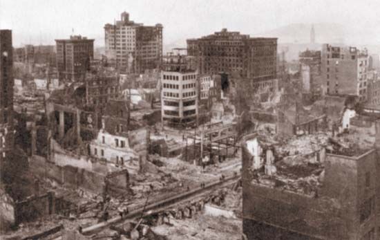 San Francisco earthquake damage