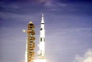 Watch Neil Armstrong, Buzz Aldrin, and Michael Collins travel to the Moon on Apollo 11