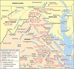 American Civil War: eastern campaigns