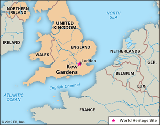 Kew Gardens, Richmond upon Thames, London, Eng., designated a World Heritage site in 2003.