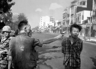 execution of a suspected Viet Cong officer in the Vietnam War