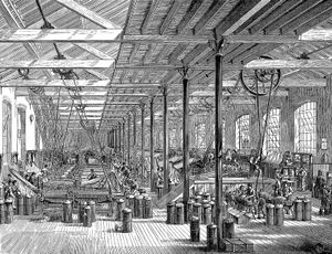 Industrial Revolution: spinning room