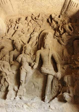 Elephanta Island: carvings