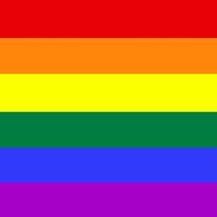 Rainbow flag. Sign of diversity, inclusiveness, hope, yearning. Gay pride flag popularized by San Francisco artist Gilbert Baker in 1978. Inspired by Judy Garland singing Over the Rainbow. gay rights, homosexual, gays, LGBT community