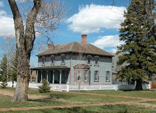 Pony Express station at Fort Bridger in Wyoming