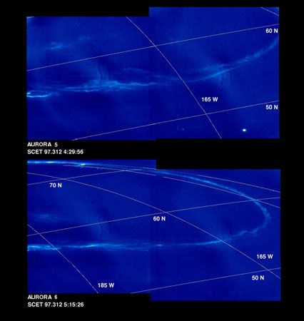 Jupiter's northern aurora