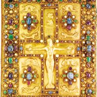 book cover of the Lindau Gospels